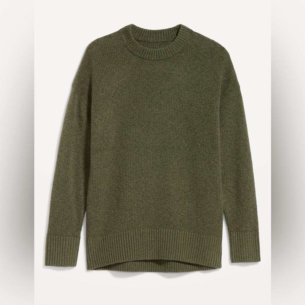 Old Navy SoSoft Crew Neck Tunic Sweater. Size Large. Color: Avocado Oil